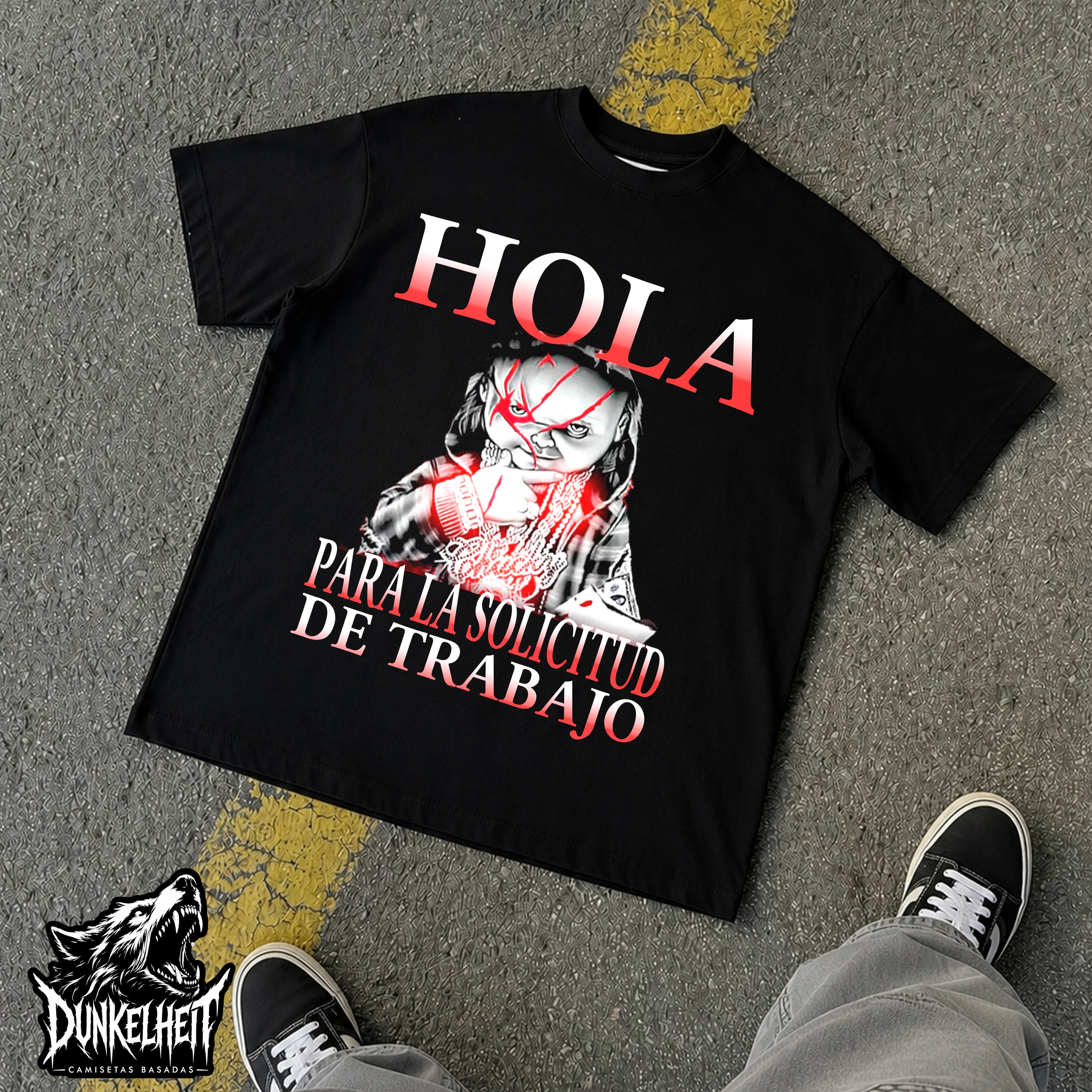 Hola para la solicitud de trabajo