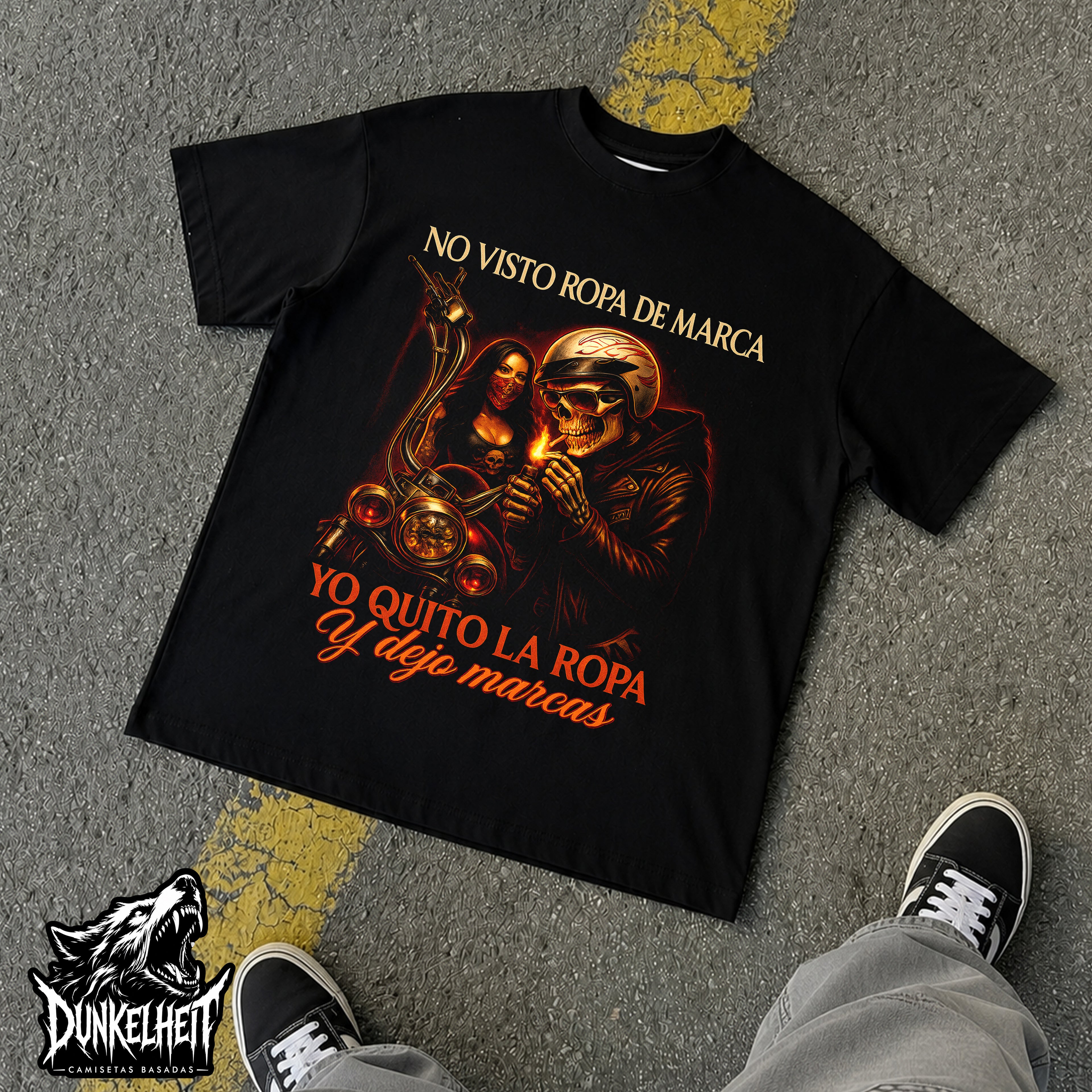 No visto ropa de marca, yo quito ropa y dejo marcas